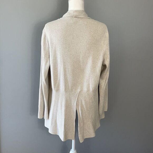 Talbots Cream Colored Open Front Cardigan. Size Medium. - Picture 5 of 10